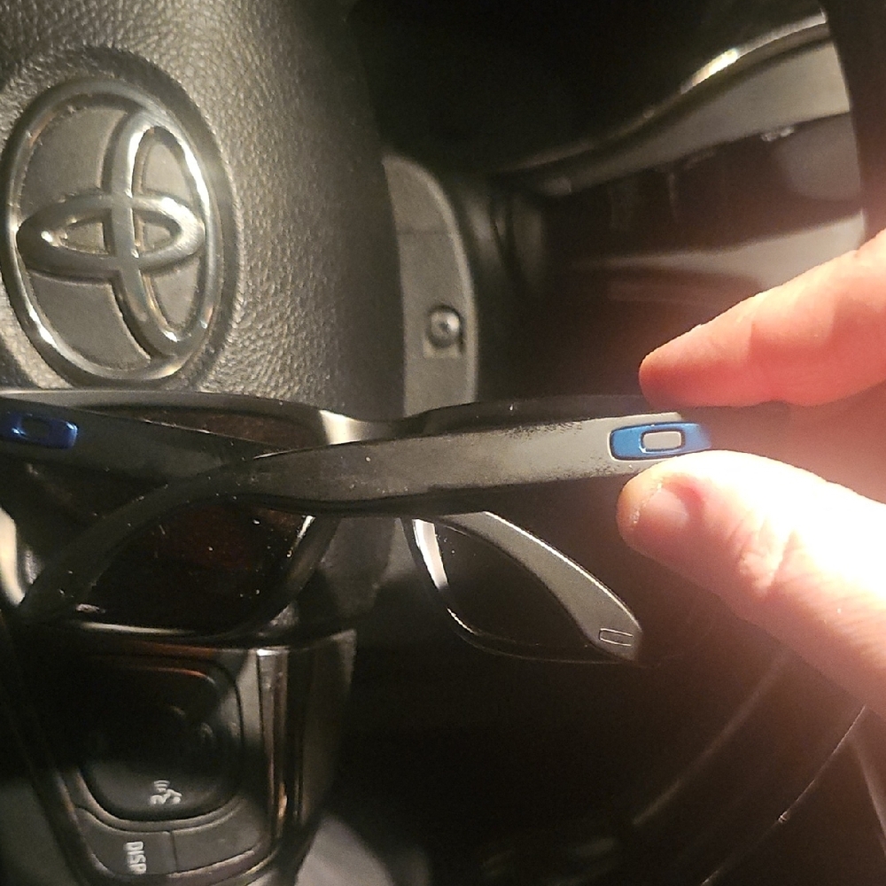 Black Sunglasses with Blue Accent